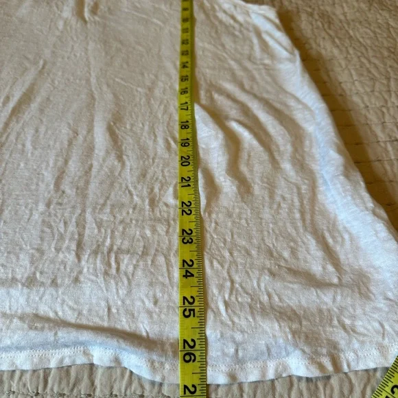 Eileen Fisher White Linen Tank - Picture 4 of 5
